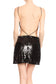 Open Back Sparkle Sequin Mini Dress