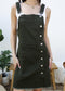 Adjustable Strap Overall Dress