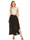 Boho Elastic High-Waist Maxi Skirt