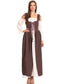 Anna-Kaci Womens Renaissance Overdress Medieval Irish Off Shoulder Dress
