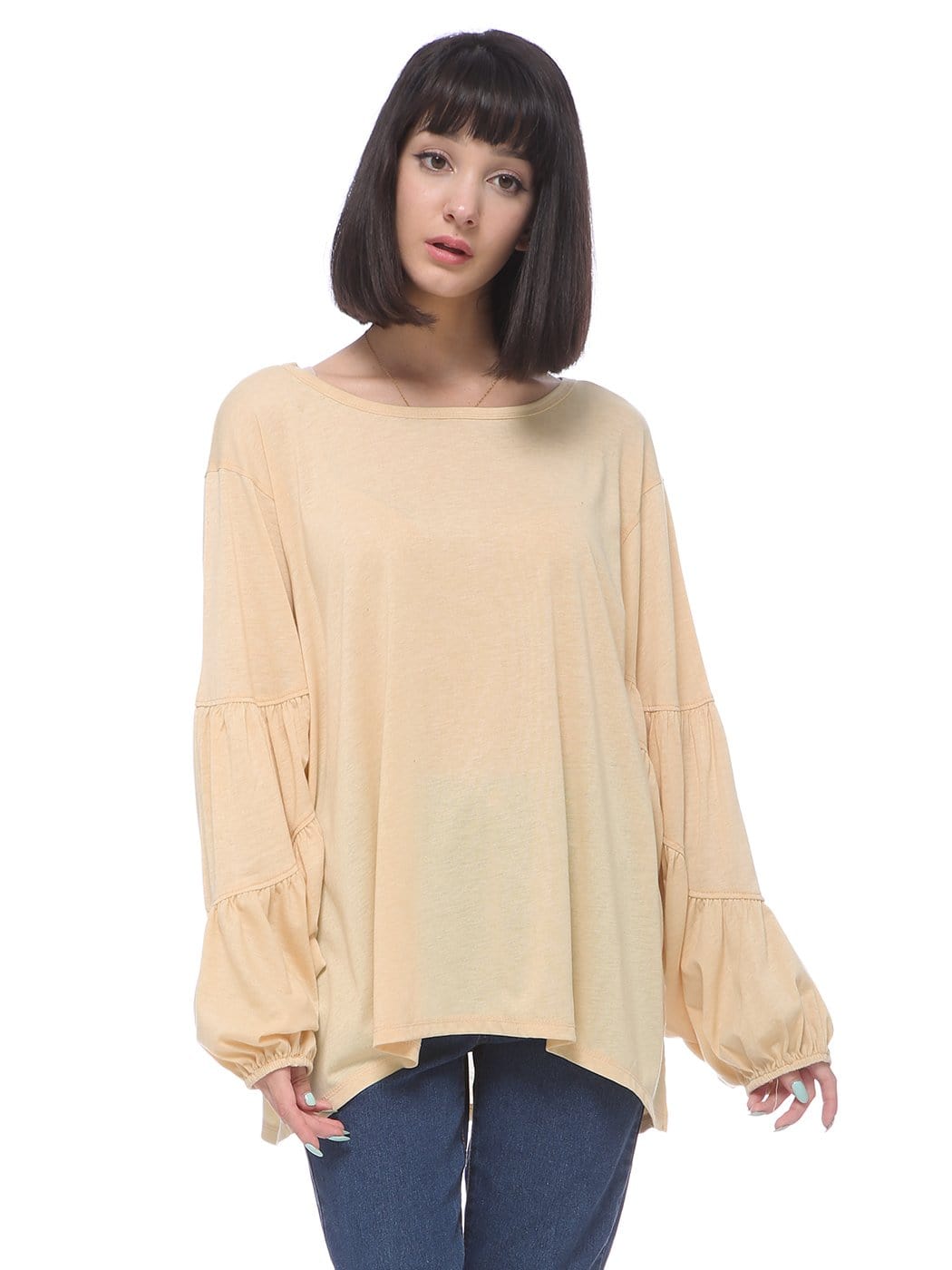 Casual & Comfy Long-Sleeve Blouse