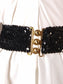 Sparkly Sequin Wide-Stretch Elastic Belt