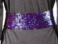 Sparkly Sequin Wide-Stretch Elastic Belt