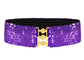 Sparkly Sequin Wide-Stretch Elastic Belt