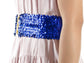 Sparkly Sequin Wide-Stretch Elastic Belt