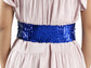 Sparkly Sequin Wide-Stretch Elastic Belt