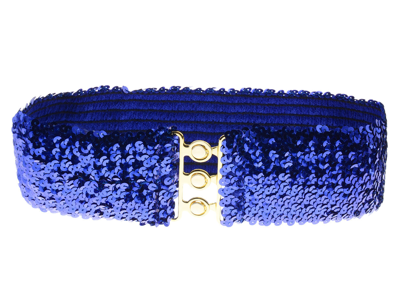 Sparkly Sequin Wide-Stretch Elastic Belt