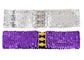 Sparkly Sequin Wide-Stretch Elastic Belt