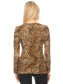 Leopard Print Long-Sleeve T-Shirt