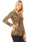 Leopard Print Long-Sleeve T-Shirt