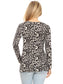 Leopard Print Long-Sleeve T-Shirt