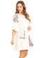 Floral Dream Embroidered Bell Sleeve Dress