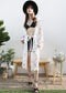 Lace Embroidered Kimono Swimsuit Cover-Up