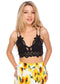 Anna-Kaci Floral Lace Bralette Crop Top for Women | Anna-Kaci Black / Small