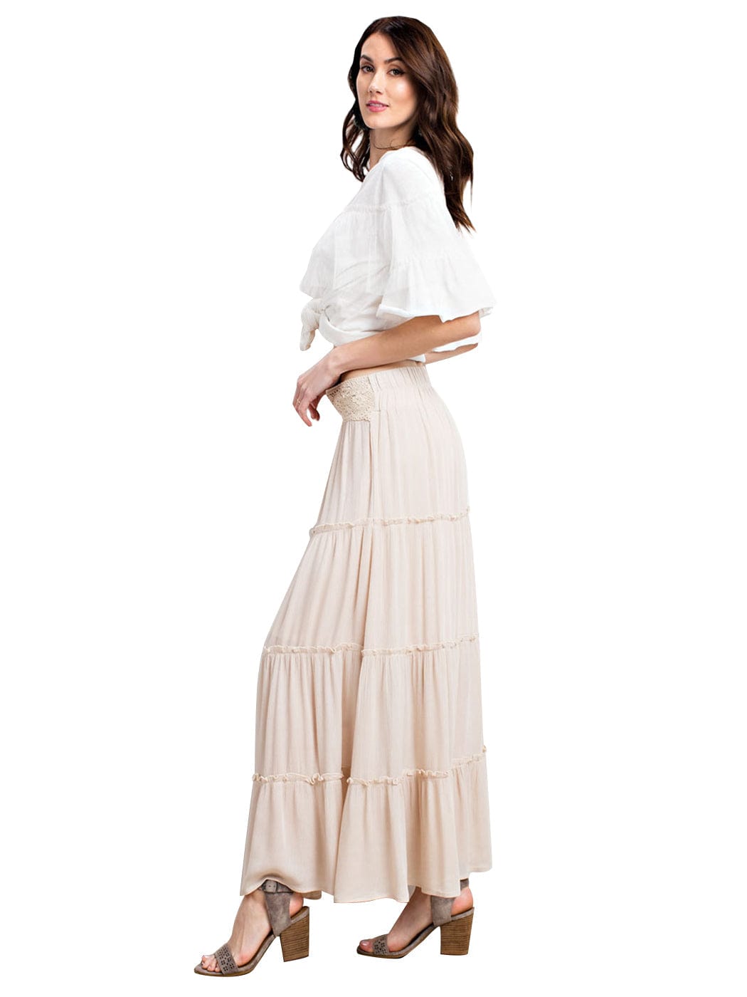 Maxi Bohemian Layered Skirt