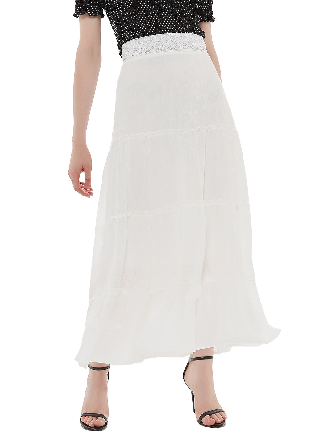 Maxi Bohemian Layered Skirt