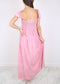Ruffled Cap Sleeve Maxi Slit Dress