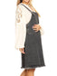 Oversized Overall Pinafore Denim Dress