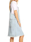 Oversized Overall Pinafore Denim Dress