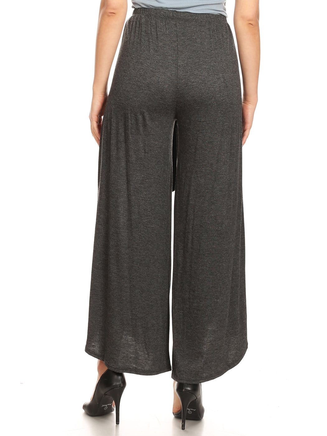 Boho High-Waist Split Wide Leg Capri