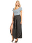 Boho High-Waist Split Wide Leg Capri