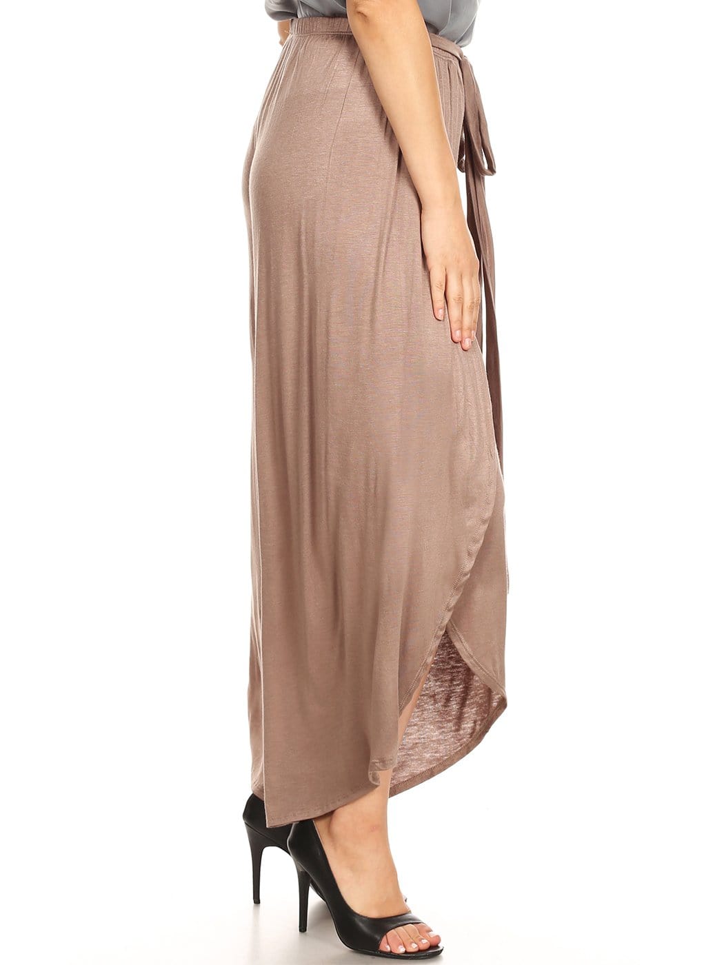 Boho High-Waist Split Wide Leg Capri