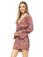 Floral Print Backless Long-Sleeve Romper