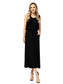 Sleeveless Maxi Length Drawstring Dress