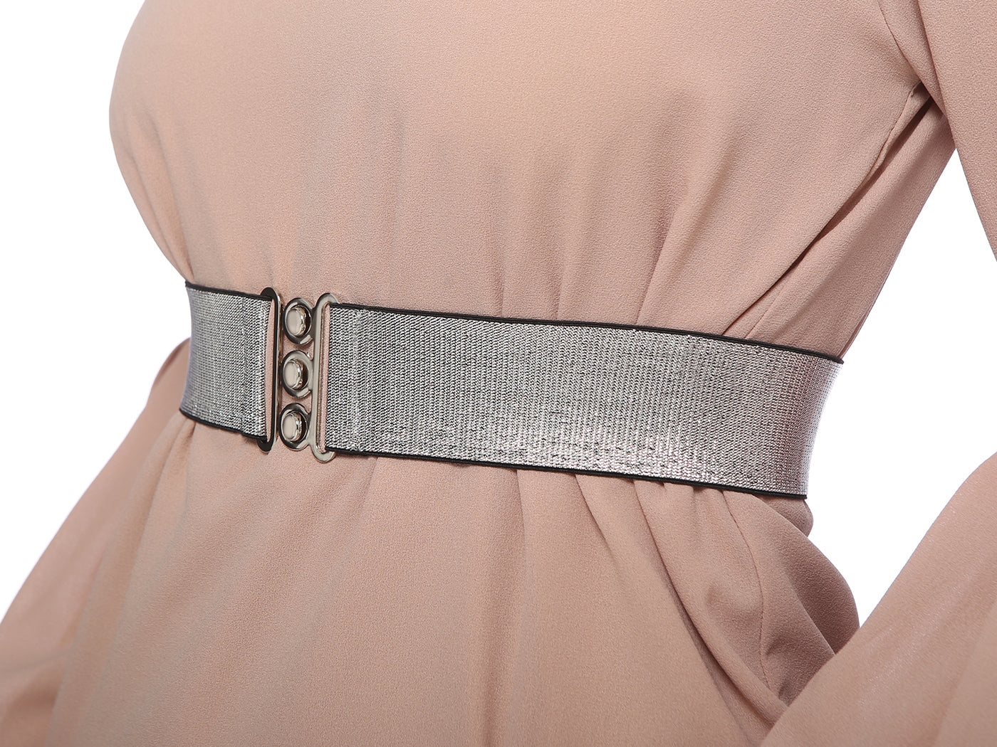 Sparkly Sequin Wide-Stretch Elastic Belt