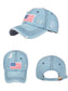 Anna-Kaci 4th of July American Embroidered USA Flag Cap Patch Washed Cotton Hat