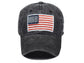 Anna-Kaci 4th of July American Embroidered USA Flag Cap Patch Washed Cotton Hat