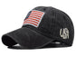 Anna-Kaci 4th of July American Embroidered USA Flag Cap Patch Washed Cotton Hat