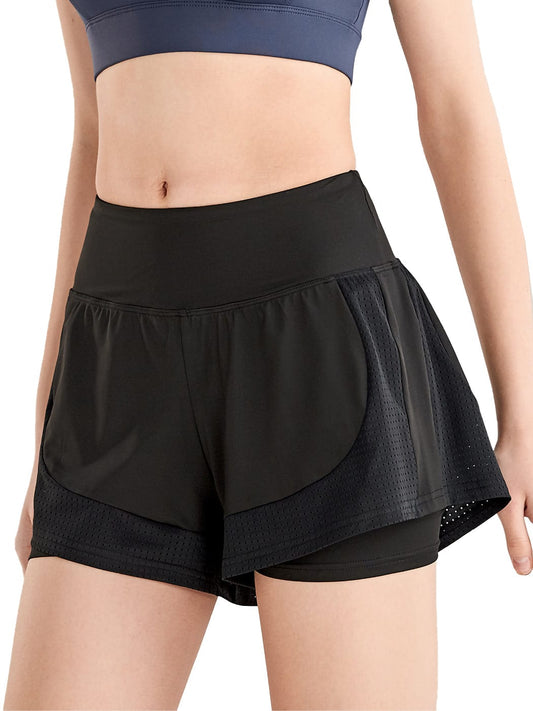 Quick Dry Loose Running Shorts 2-in-1 Gym