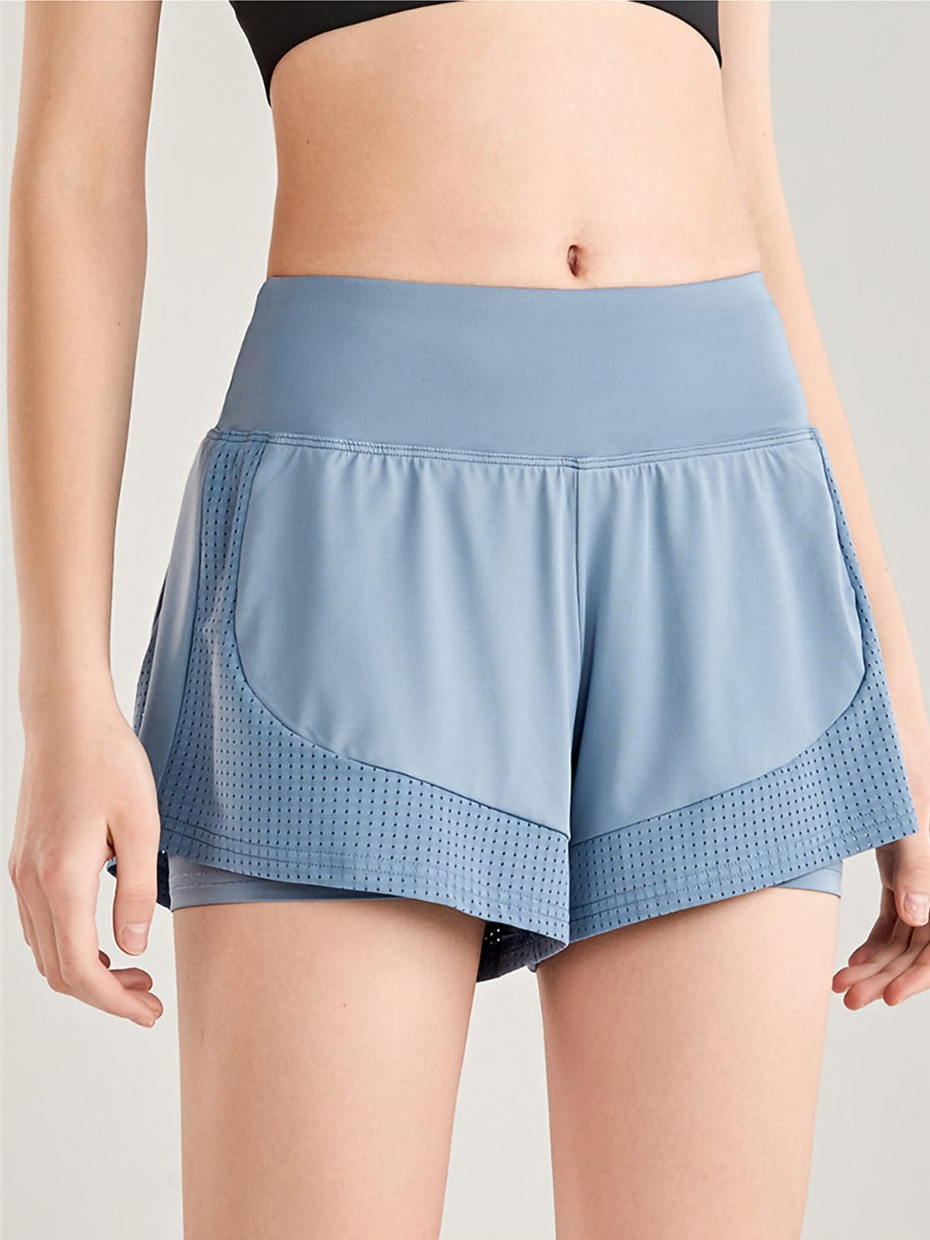 Quick Dry Loose Running Shorts 2-in-1 Gym