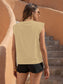 Shoulder Pad T-Shirt Tank Tops