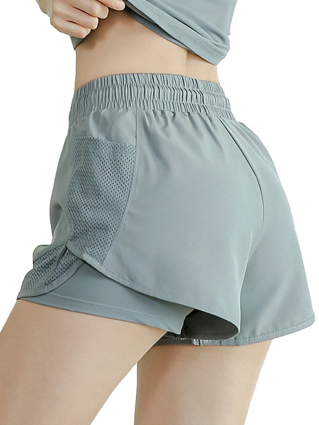 Running Shorts Quick-Dry 2 in 1 Workout Gym Shorts with Pockets