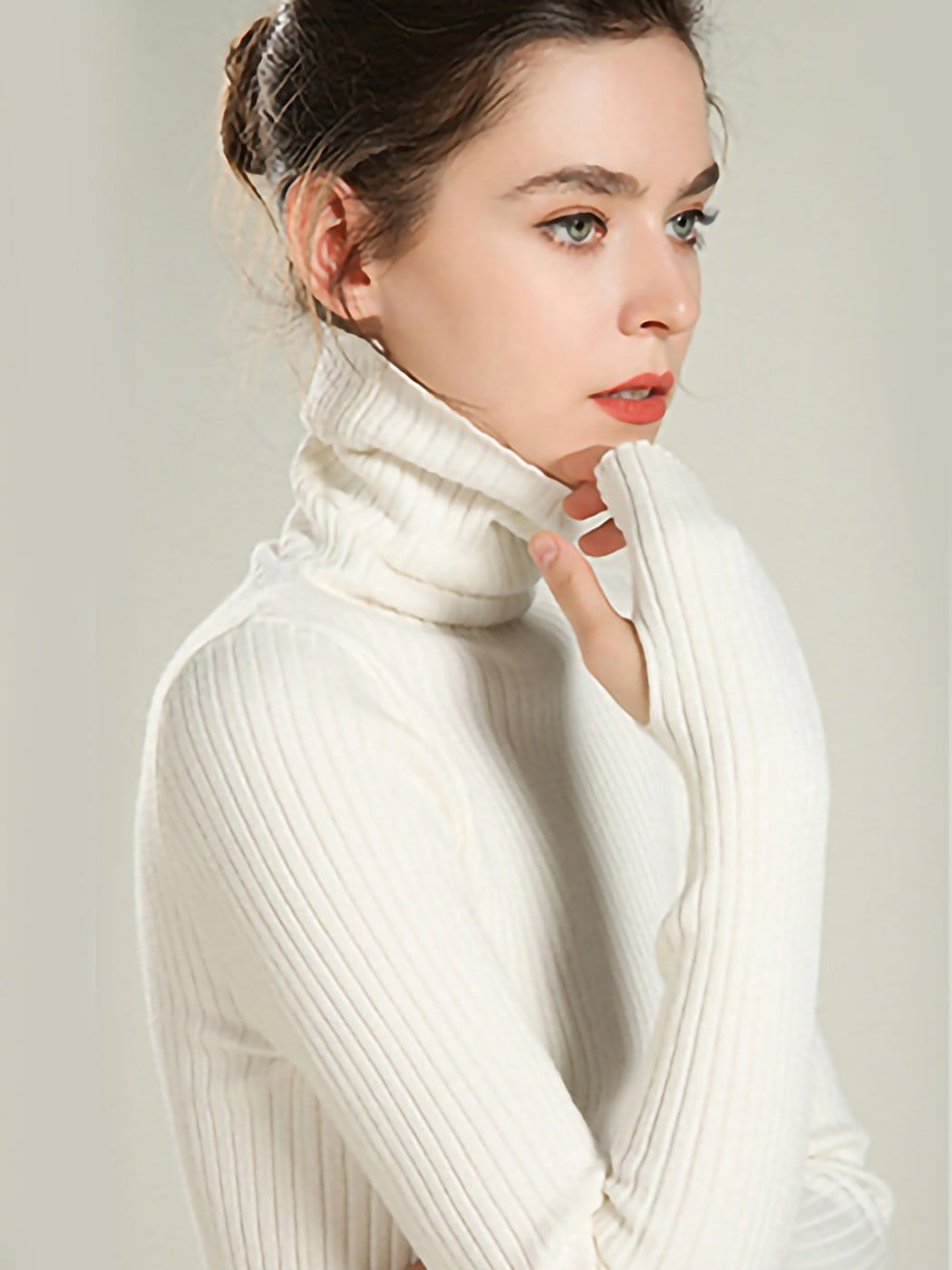 Classic Stretchable Lightweight Long Sleeve Slim Turtleneck Sweater