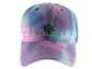 Anna-Kaci Unisex Tie Dyed Adjustable Baseball Caps Embroidery Pattern Cotton Washed Dad Hat