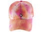 Anna-Kaci Unisex Tie Dyed Adjustable Baseball Caps Embroidery Pattern Cotton Washed Dad Hat