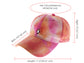 Anna-Kaci Unisex Tie Dyed Adjustable Baseball Caps Embroidery Pattern Cotton Washed Dad Hat