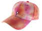 Anna-Kaci Unisex Tie Dyed Adjustable Baseball Caps Embroidery Pattern Cotton Washed Dad Hat