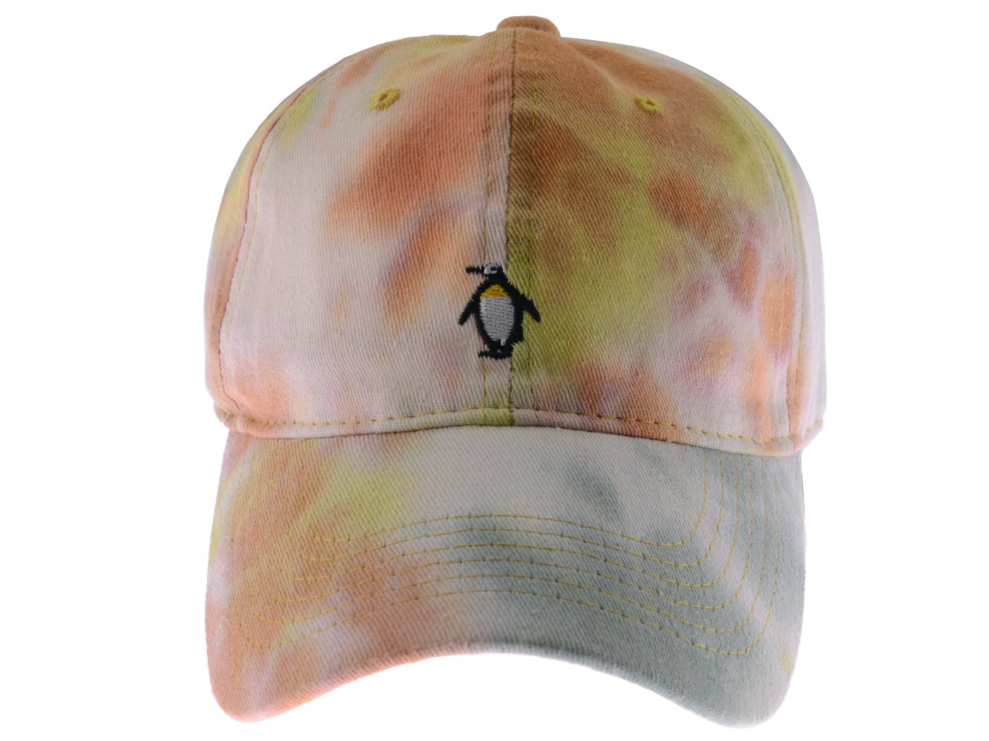 Anna-Kaci Unisex Tie Dyed Adjustable Baseball Caps Embroidery Pattern Cotton Washed Dad Hat