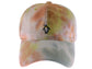 Anna-Kaci Unisex Tie Dyed Adjustable Baseball Caps Embroidery Pattern Cotton Washed Dad Hat