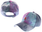 Anna-Kaci Unisex Tie Dyed Adjustable Baseball Caps Embroidery Pattern Cotton Washed Dad Hat