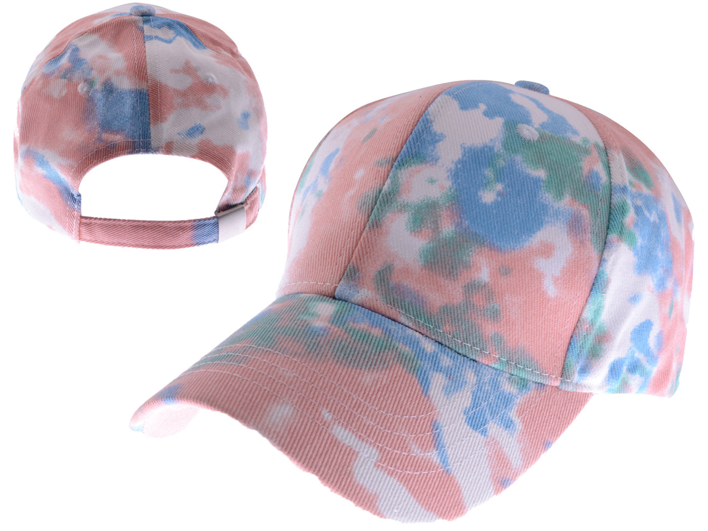 Anna-Kaci Unisex Tie Dyed Hiphop Baseball Cap Adjustable Cotton Hats