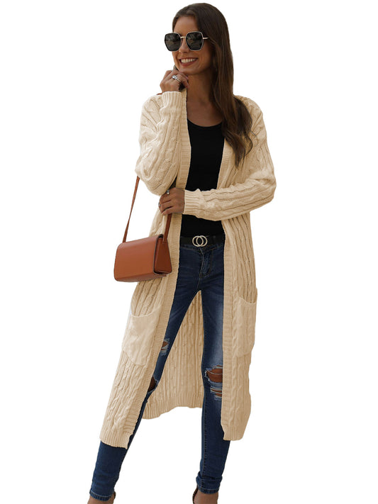 Knitted Long Sleeve Cardigan Sweater