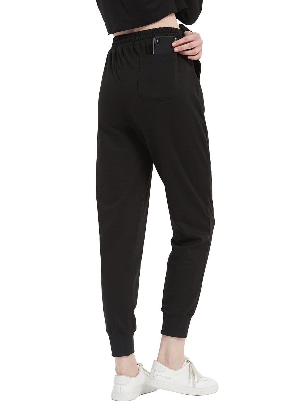 Sweatpant Pocket High Waist Sport Gym Athletic Fit Jogger Pants Lounge Trousers