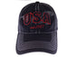 Anna-Kaci American USA Embroidered Washed Cotton Baseball Cap Polo Style