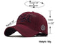 Anna-Kaci American USA Embroidered Washed Cotton Baseball Cap Polo Style