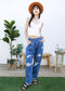 Loose High Waist Denim Trousers
